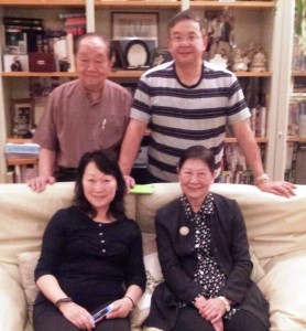 back left to right : Tek Chong, Eugene Chow Front Left to Right : Telly Chow, Goldie Chong 