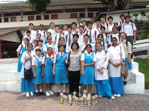 Jagan with the Melaka contingent in the Bible quiz competition