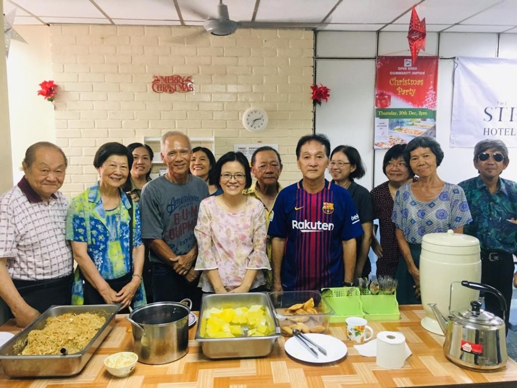 the volunteers who serve at OPEN HAND COMMUNITY SERVICE CENTRE, Melaka 2018